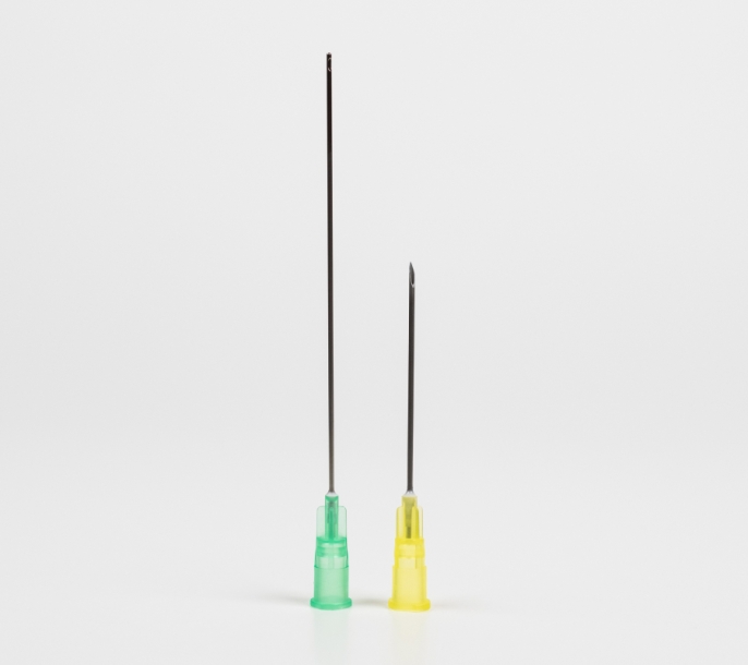 Набор GLIDELINE - канюля U-типа 21G (0,8 мм) х 70 мм с иглой 20G (0,9 мм) х 38 мм, 25 шт